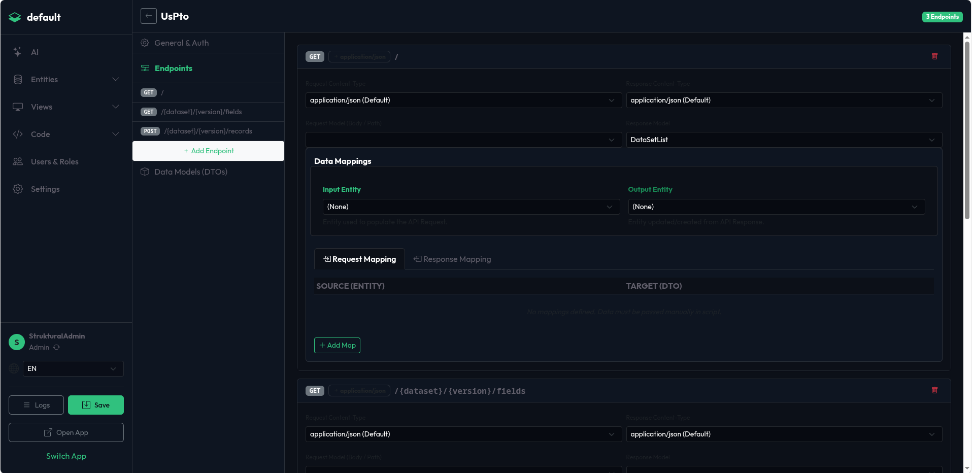 API Service Editor