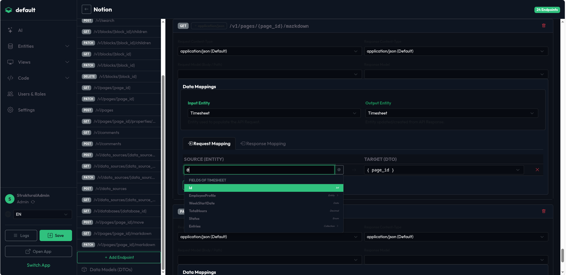 Service Data Mapper